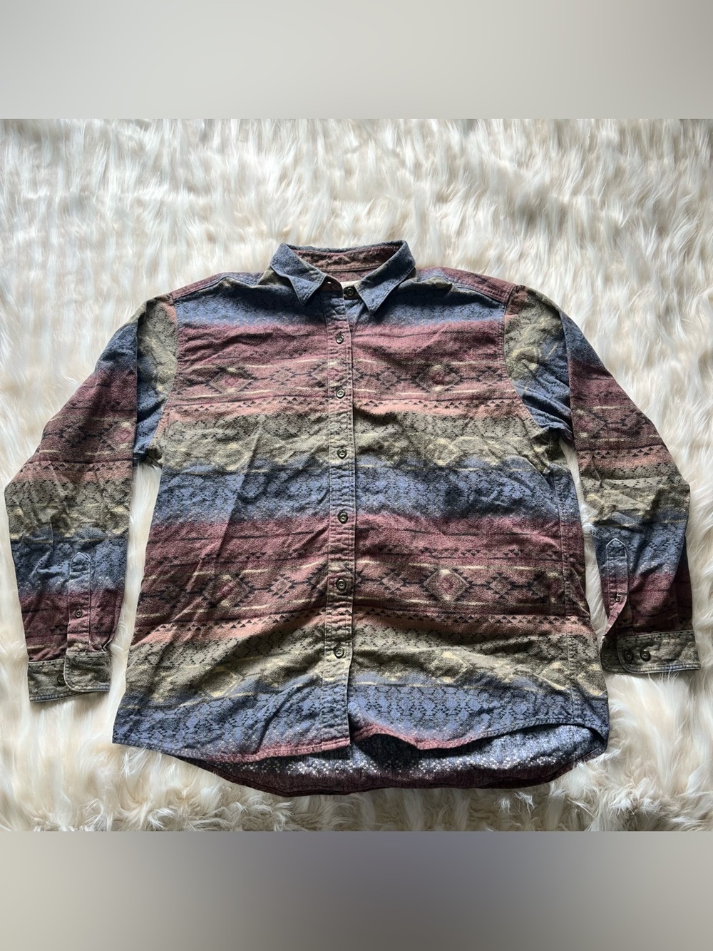 Cabelas Western Flannel Men's XL Southwestern Pattern - Picture 1 of 5